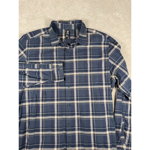 Mountain Hardwear Other - Mountain Hardwear Shirt Mens XL Blue Plaid Long Sleeve Flannel Outdoor Hiking
